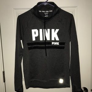 PINK quarter zip running shirt